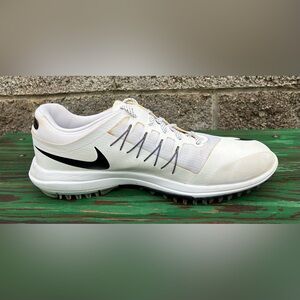 Nike Lunar Control Vapor Golf Mens Shoes Size 11.5 White Black Volt 849971-100